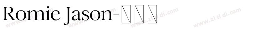 Romie Jason字体转换